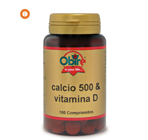Calcio 500 + vitamina D 100 comprimidos